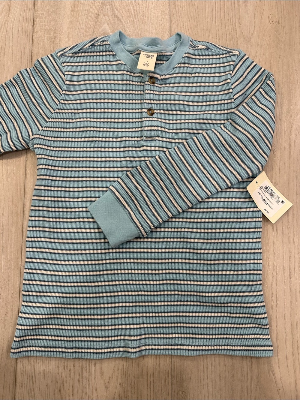 Tucker + Tate Blue Striped Long Sleeve Henley